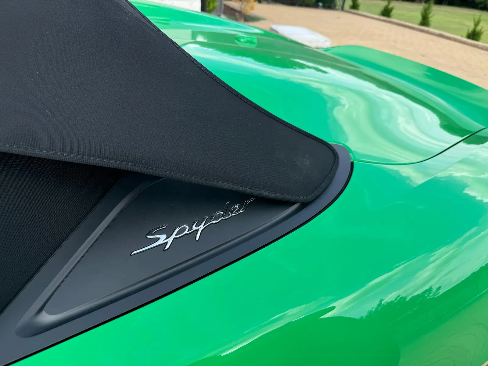 2023 Porsche 718 Boxster Spyder - ~1,600 Miles, DeMan Motorsport 4.5-Liter Flat-6, 6-Speed Manual, Python Green