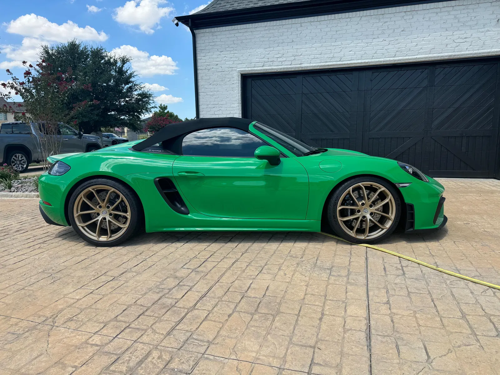 2023 Porsche 718 Boxster Spyder - ~1,600 Miles, DeMan Motorsport 4.5-Liter Flat-6, 6-Speed Manual, Python Green