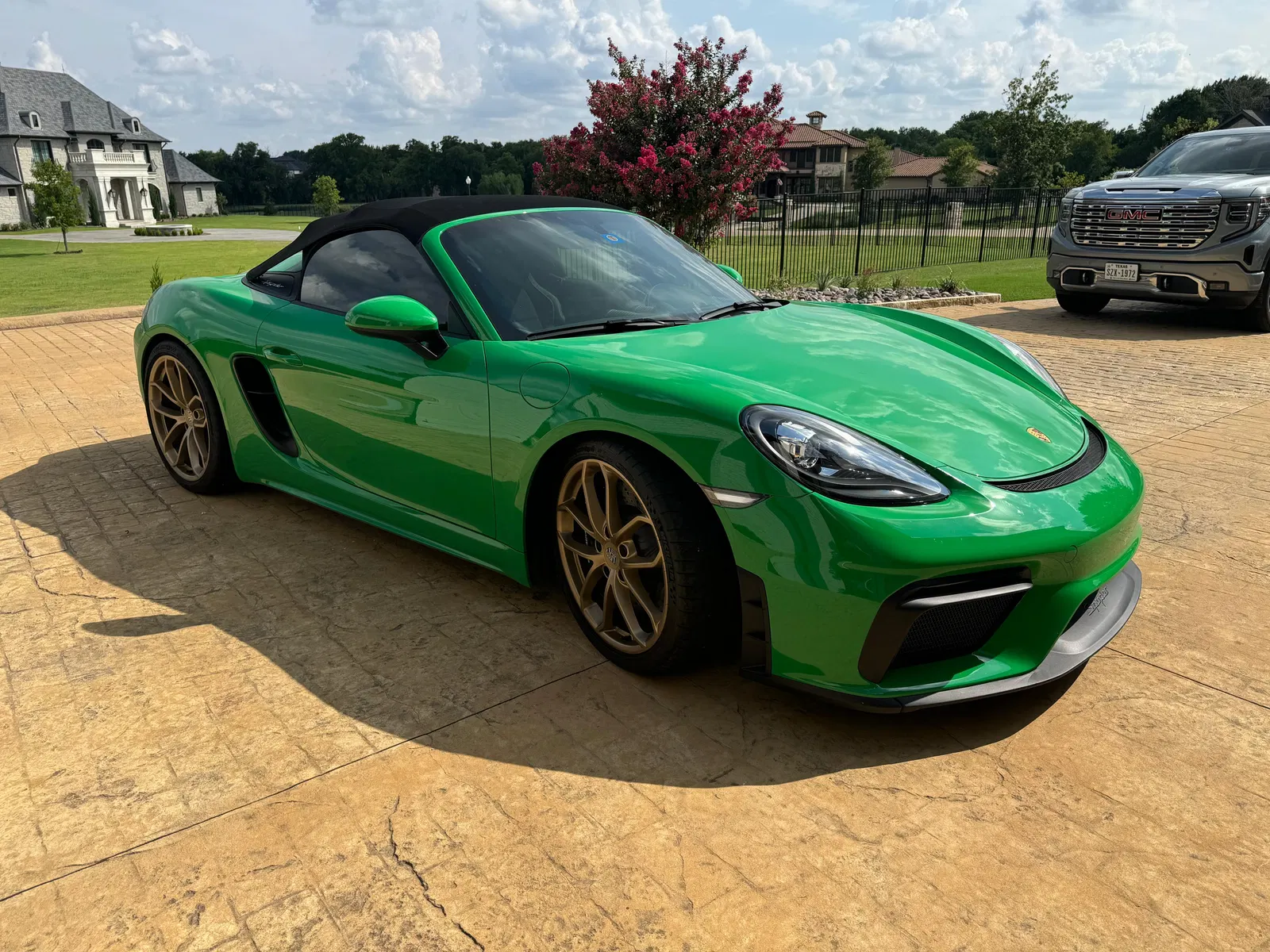 2023 Porsche 718 Boxster Spyder - ~1,600 Miles, DeMan Motorsport 4.5-Liter Flat-6, 6-Speed Manual, Python Green
