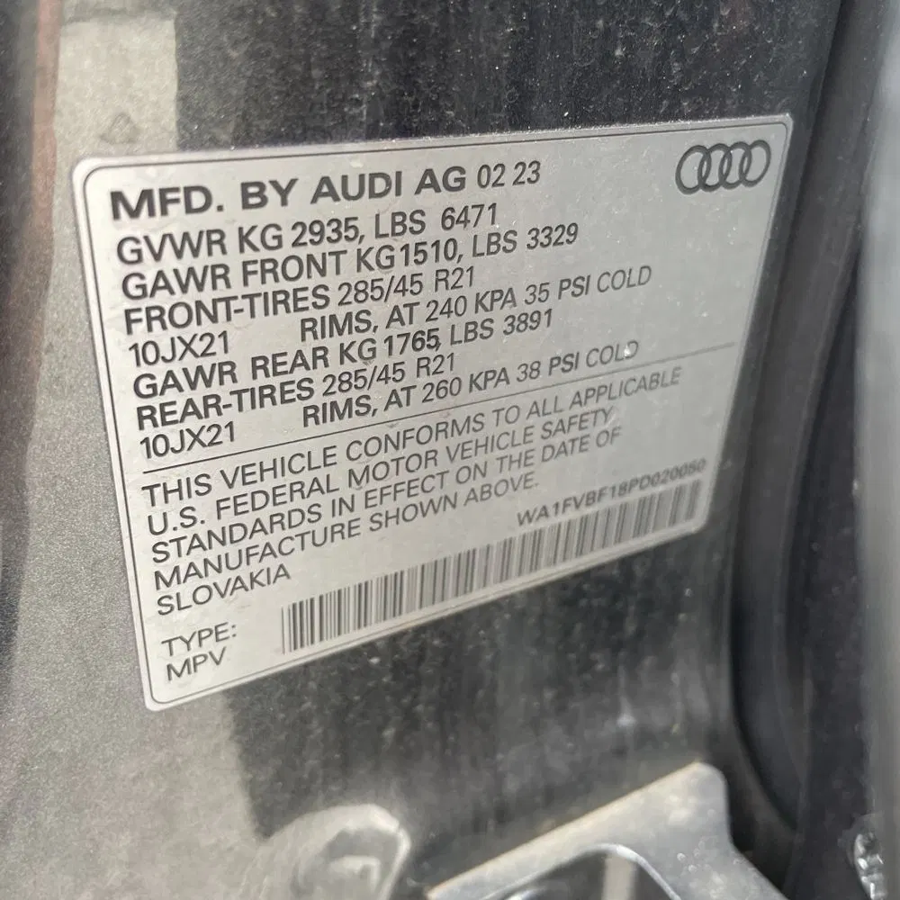 2023 Audi Q8 Prestige 55 TFSI