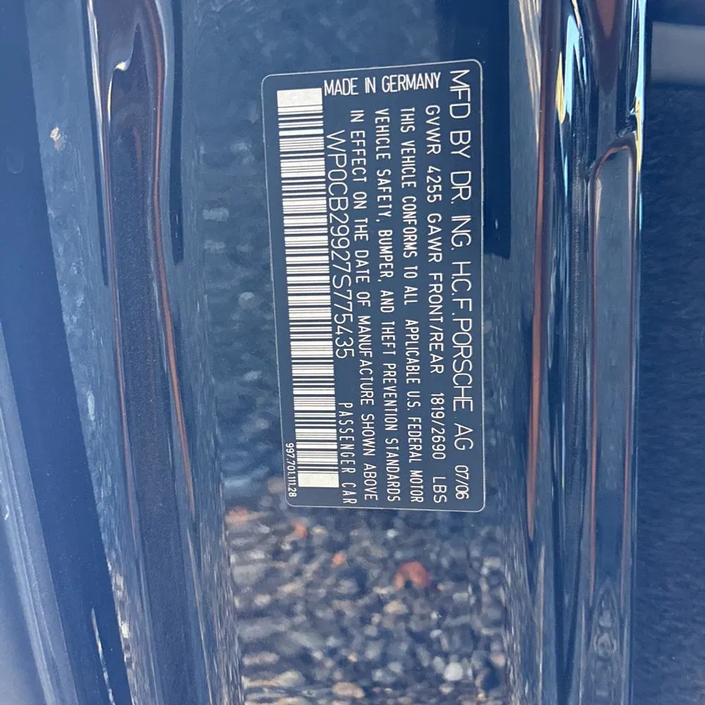 2007 Porsche 911 Carrera 4 4S