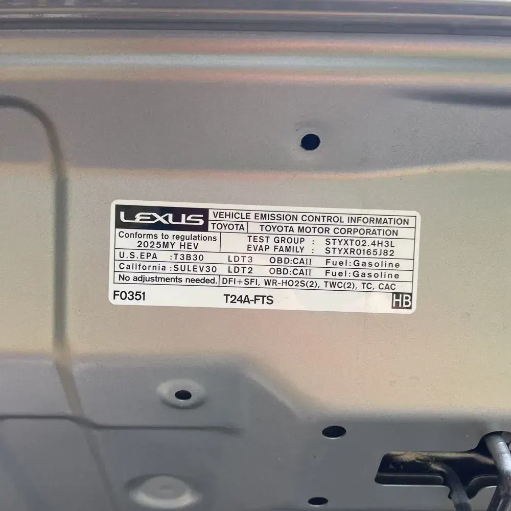2025 Lexus TX 500h F SPORT Performance Premium