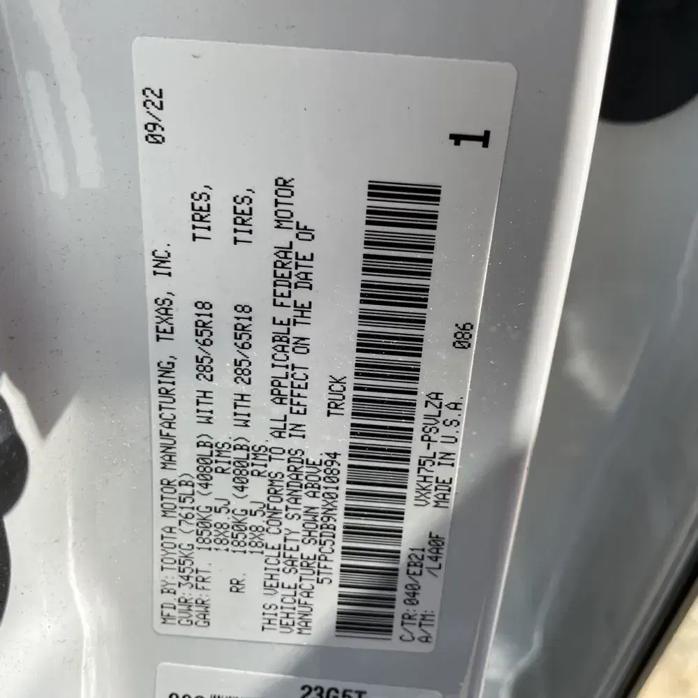 2022 Toyota Tundra TRD Pro HV