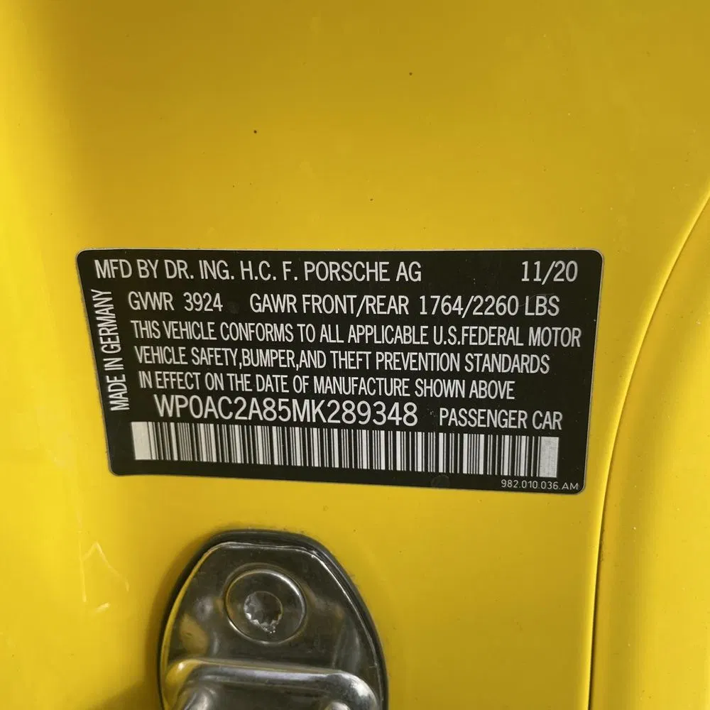 2021 Porsche 718 Cayman GT4