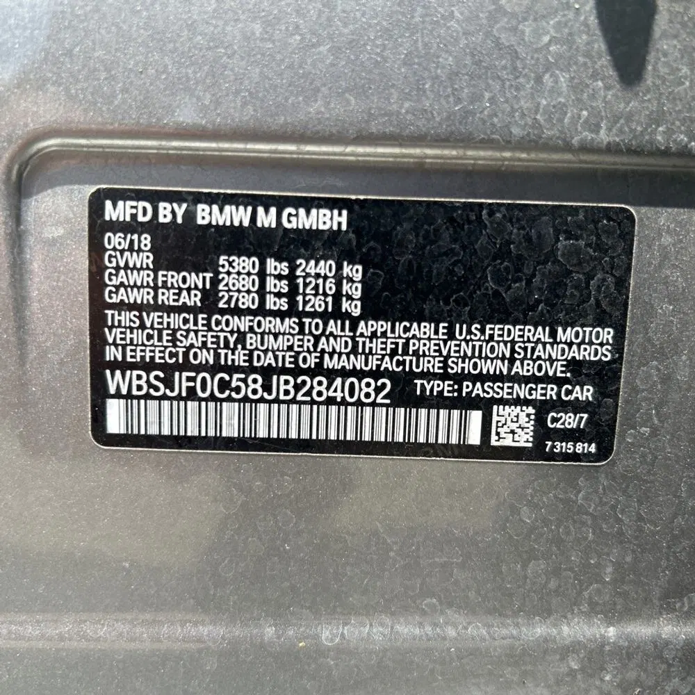 2018 BMW M5