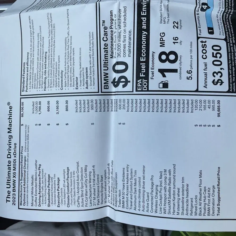 2023 BMW X6 M50i