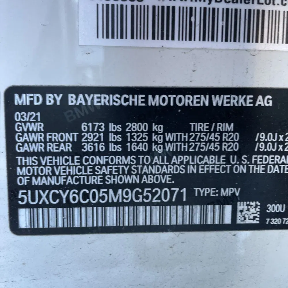 2021 BMW X6 XDrive40i