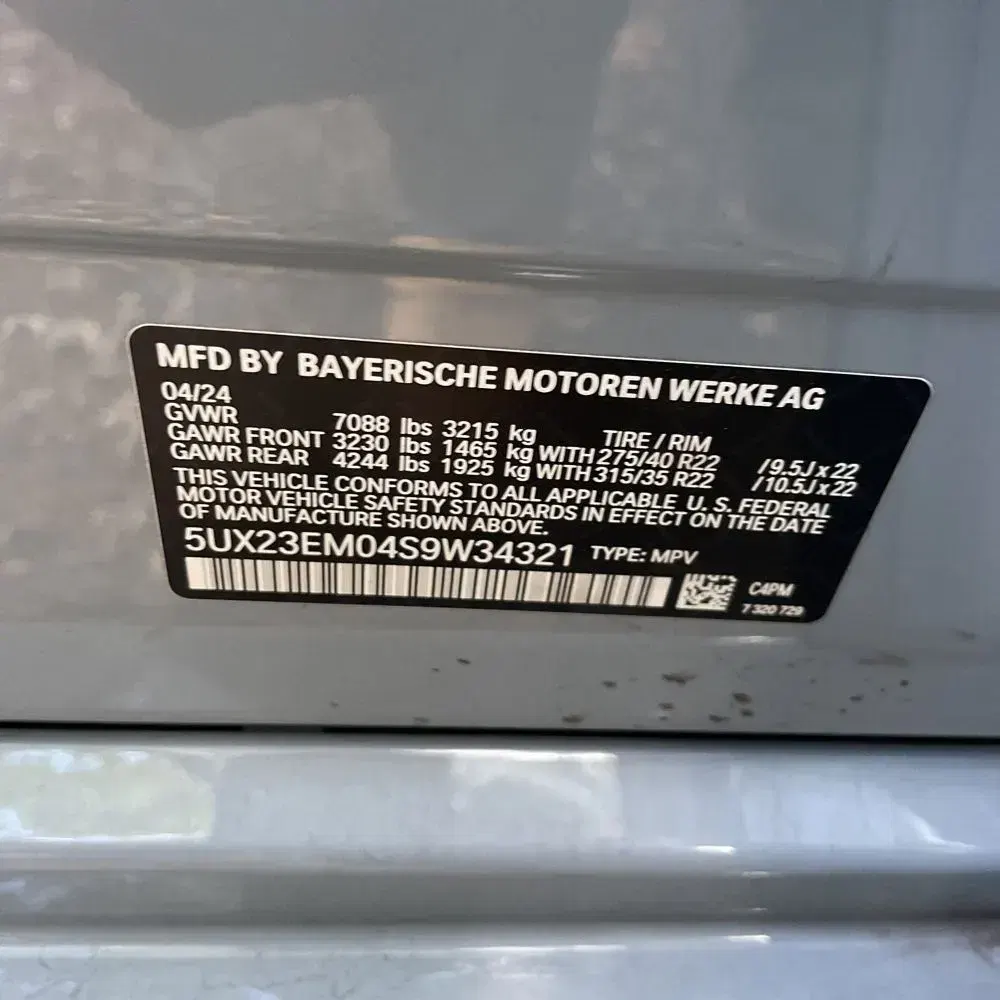 2025 BMW X7 XDrive40i