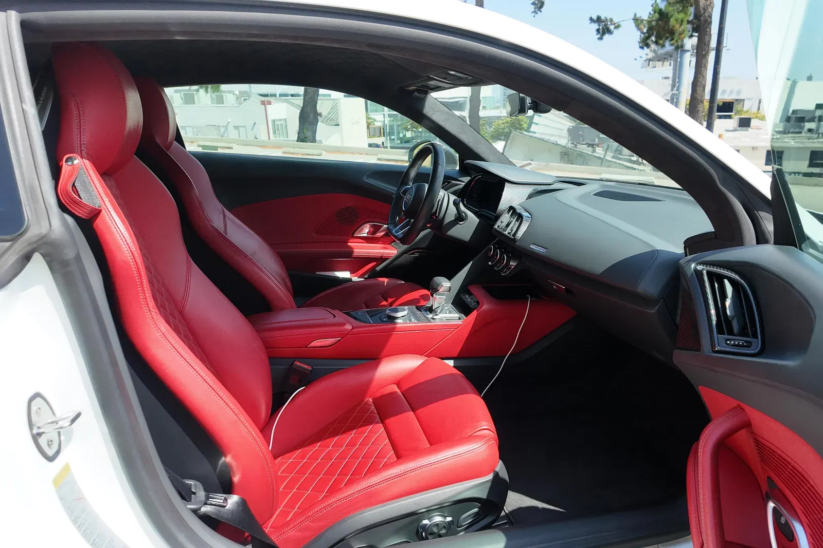 2020 Audi R8 V10 Performance Coupe - 602-hp V10, AWD, Express Red Interior, Carbon Exterior and Interior packages