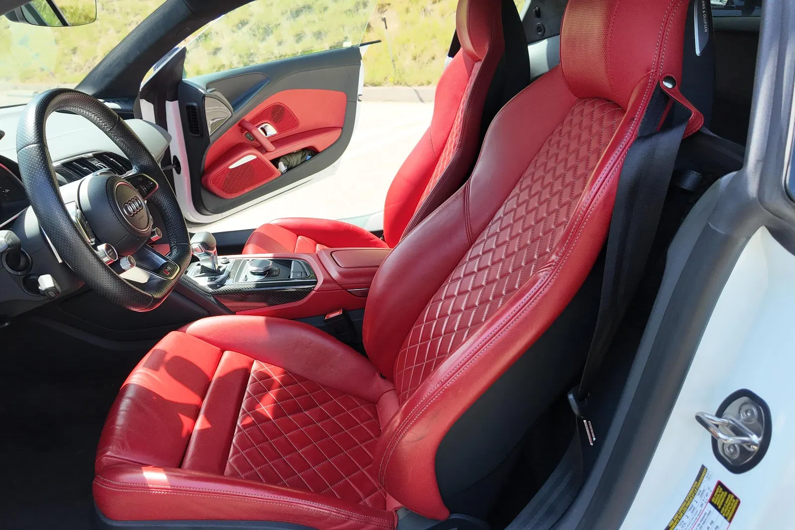 2020 Audi R8 V10 Performance Coupe - 602-hp V10, AWD, Express Red Interior, Carbon Exterior and Interior packages