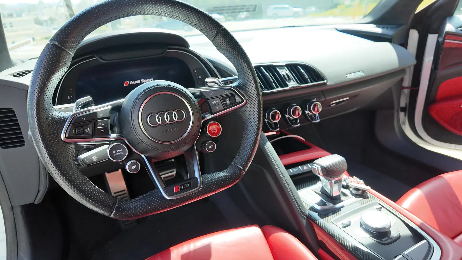 2020 Audi R8 V10 Performance Coupe - 602-hp V10, AWD, Express Red Interior, Carbon Exterior and Interior packages