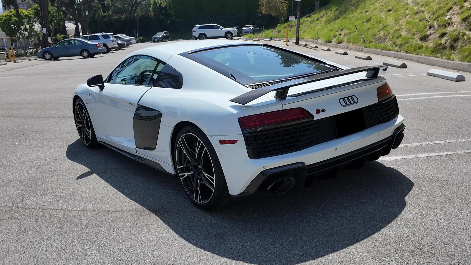 2020 Audi R8 V10 Performance Coupe - 602-hp V10, AWD, Express Red Interior, Carbon Exterior and Interior packages