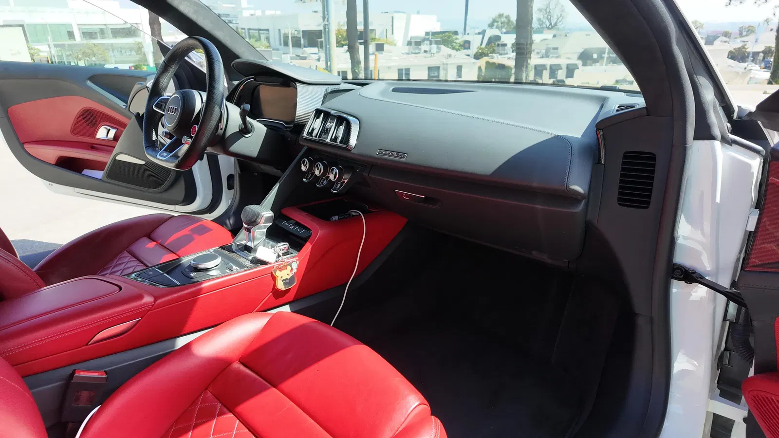 2020 Audi R8 V10 Performance Coupe - 602-hp V10, AWD, Express Red Interior, Carbon Exterior and Interior packages