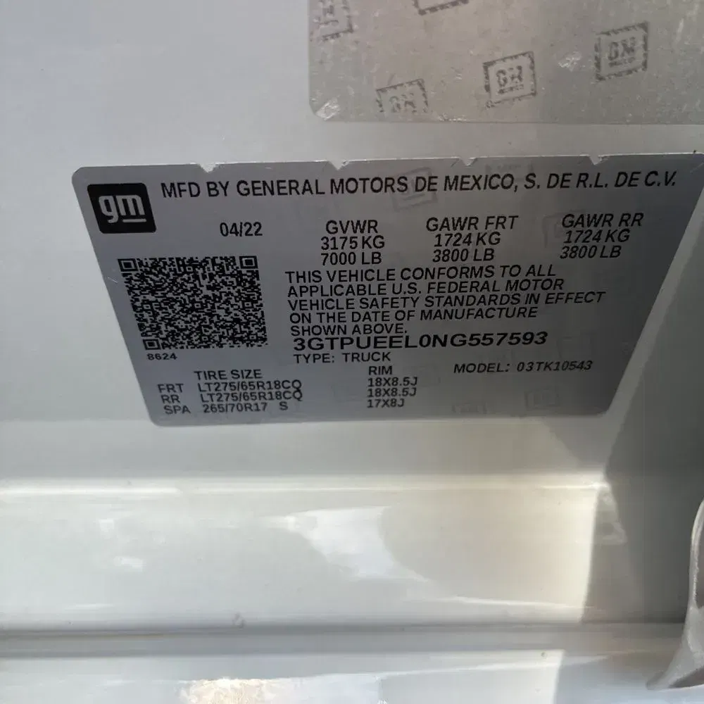 2022 GMC Sierra 1500 AT4