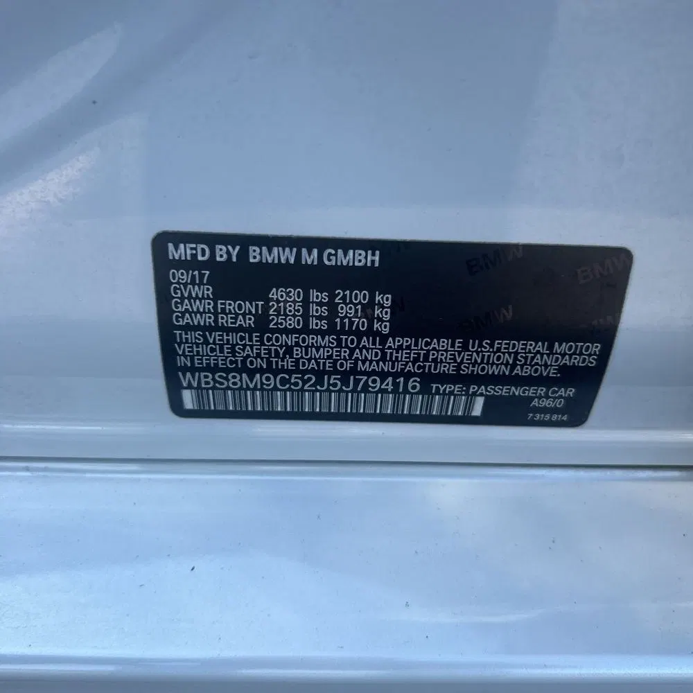 2018 BMW M3 Base