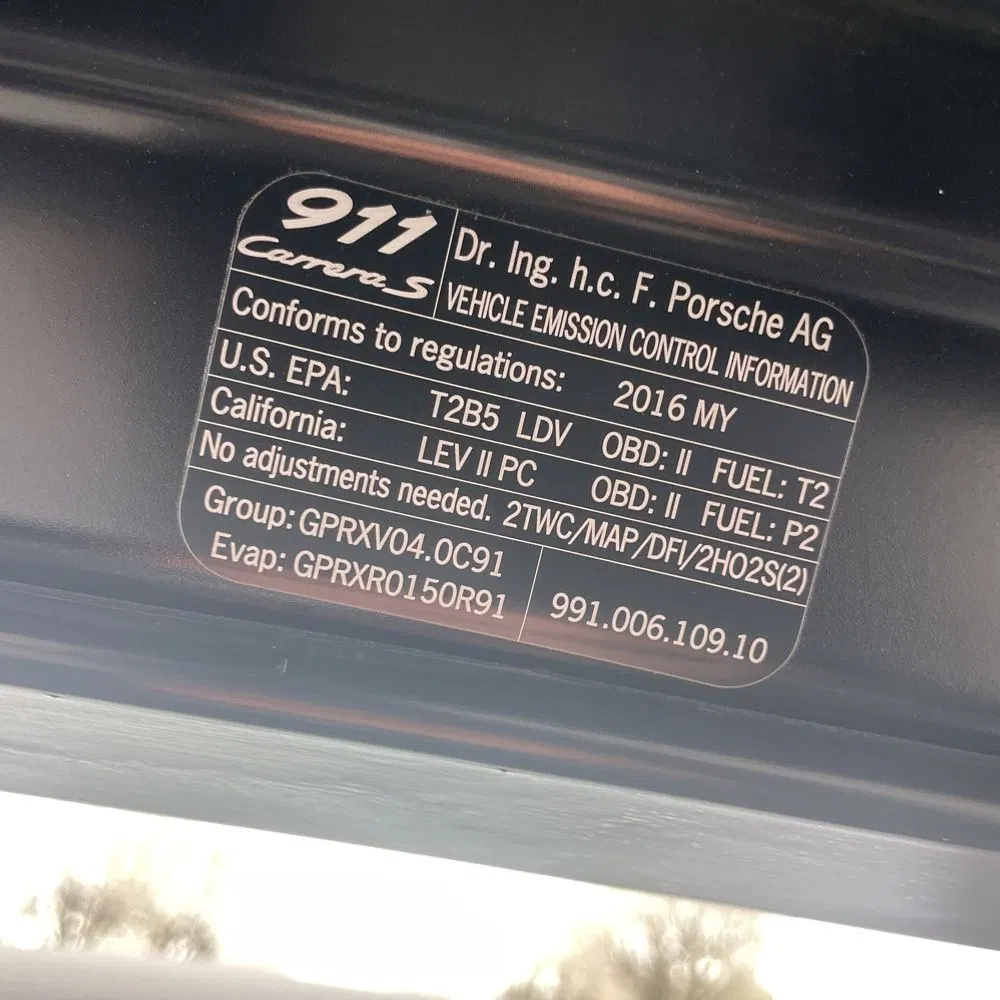 2016 Porsche 911 Carrera S
