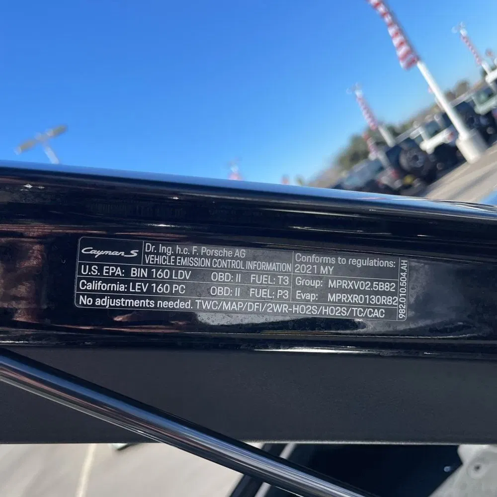 2021 Porsche 718 Cayman S