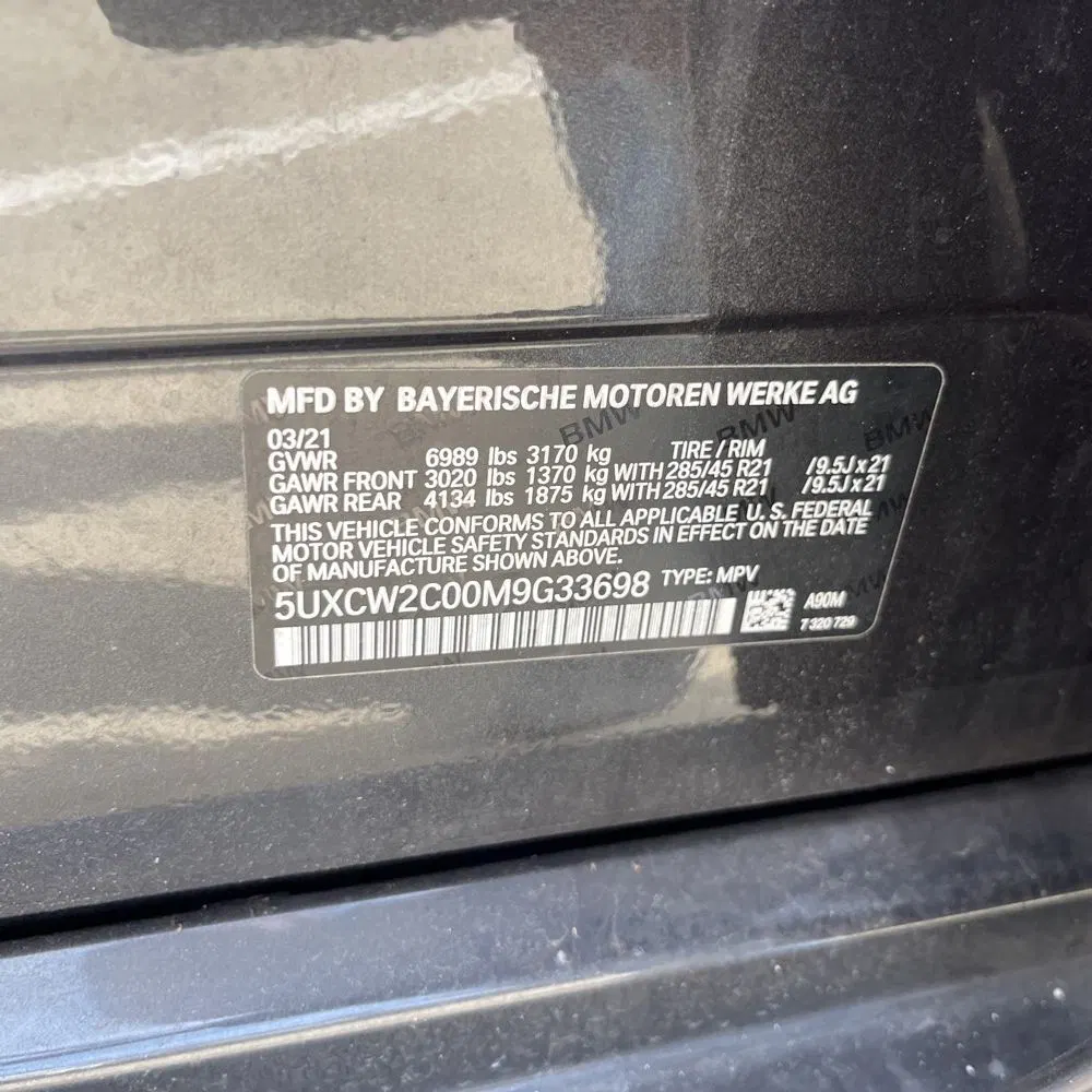 2021 BMW X7 XDrive40i
