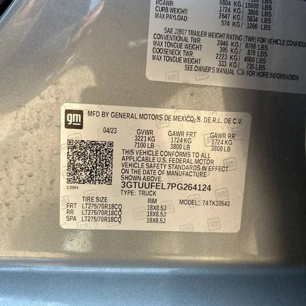 2023 GMC Sierra 1500 AT4X