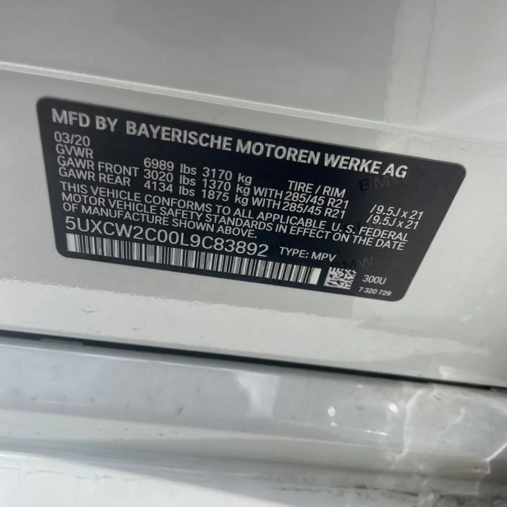 2020 BMW X7 XDrive40i