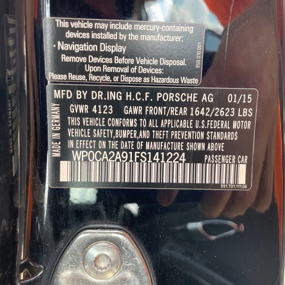 2015 Porsche 911 Carrera