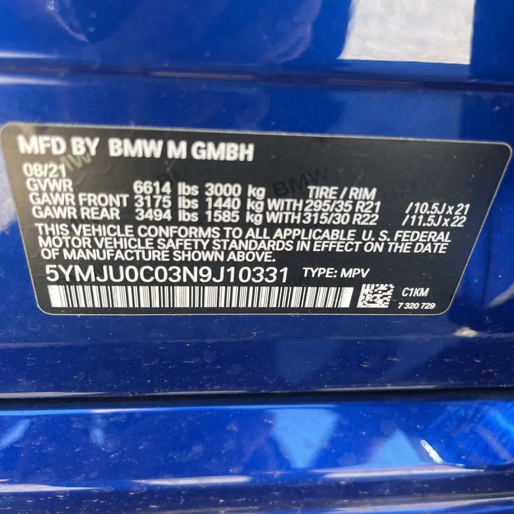 2022 BMW X5 M