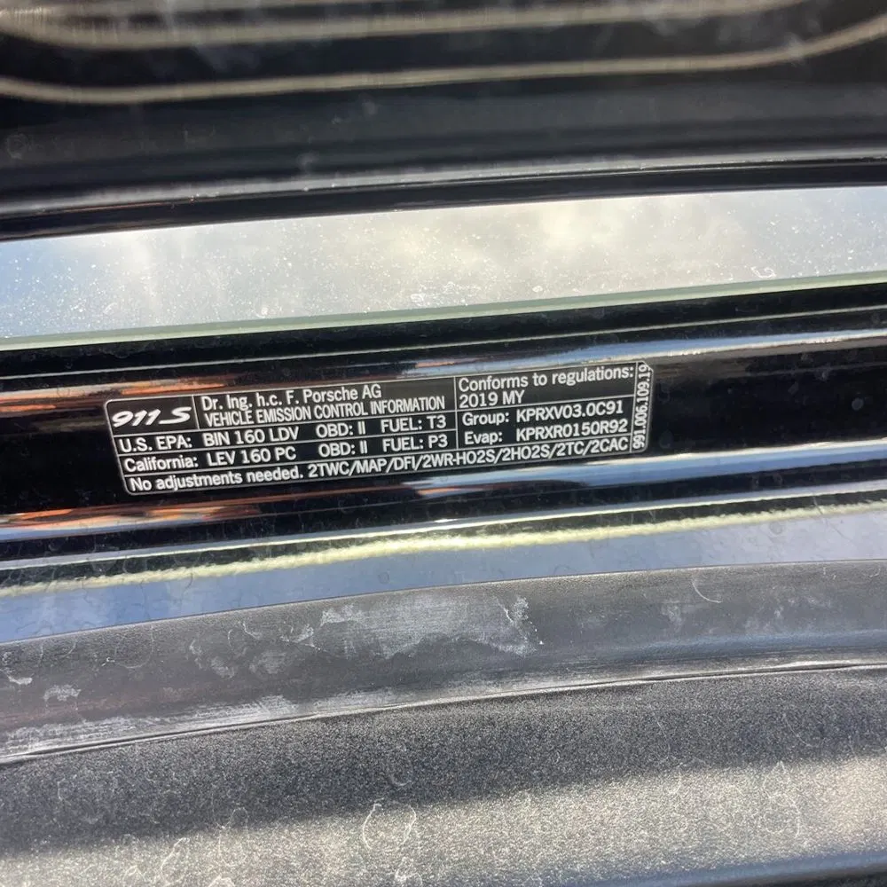 2019 Porsche 911 Carrera S