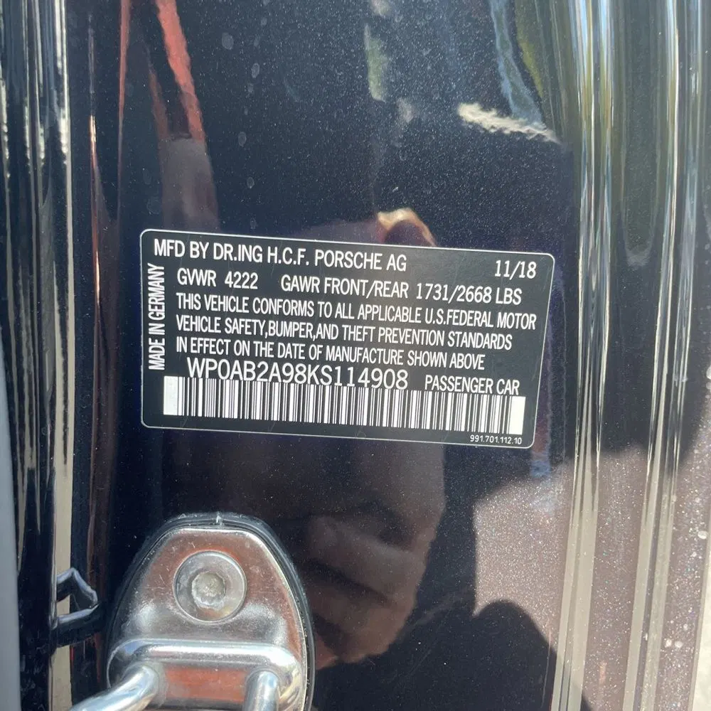 2019 Porsche 911 Carrera S