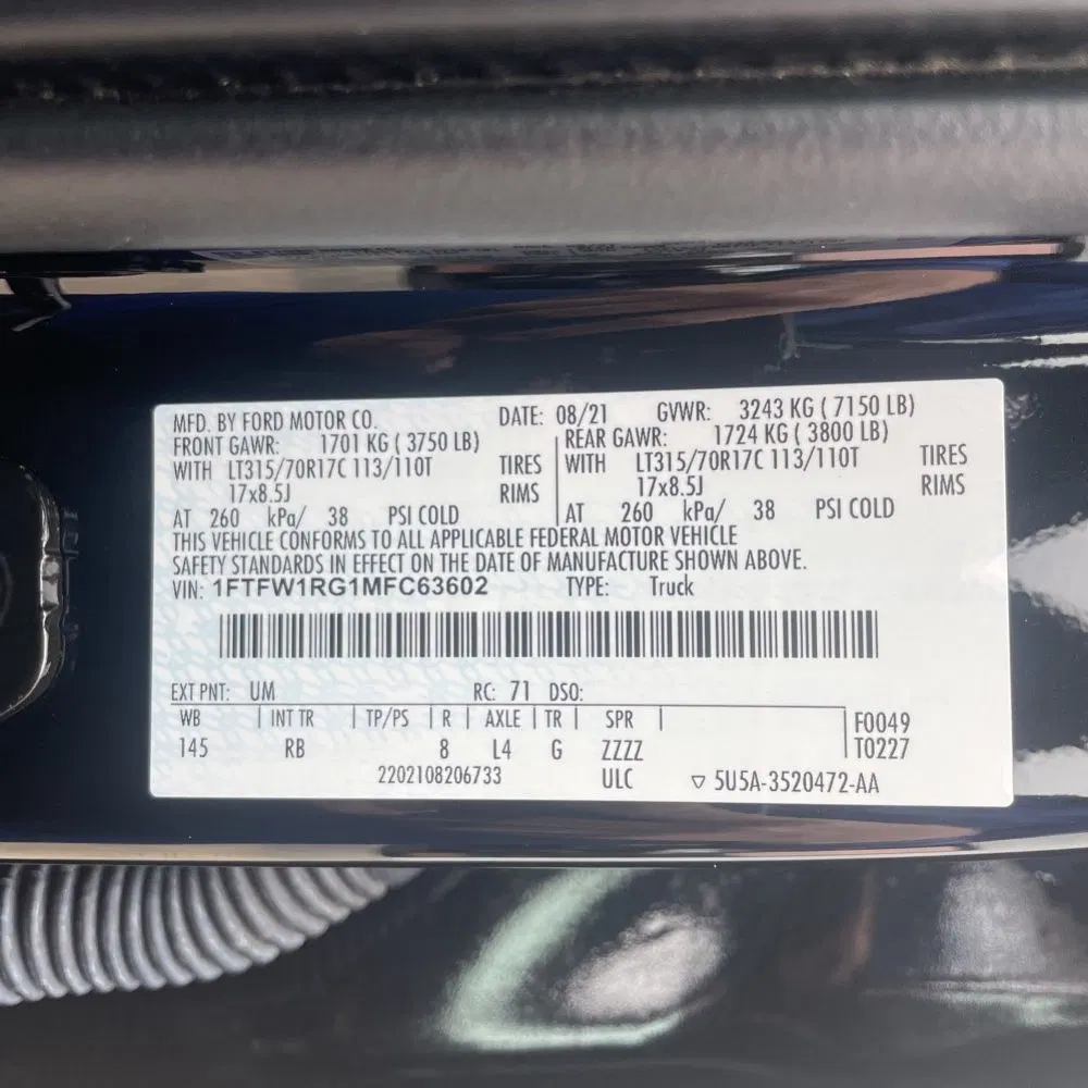 2021 Ford F-150 Raptor