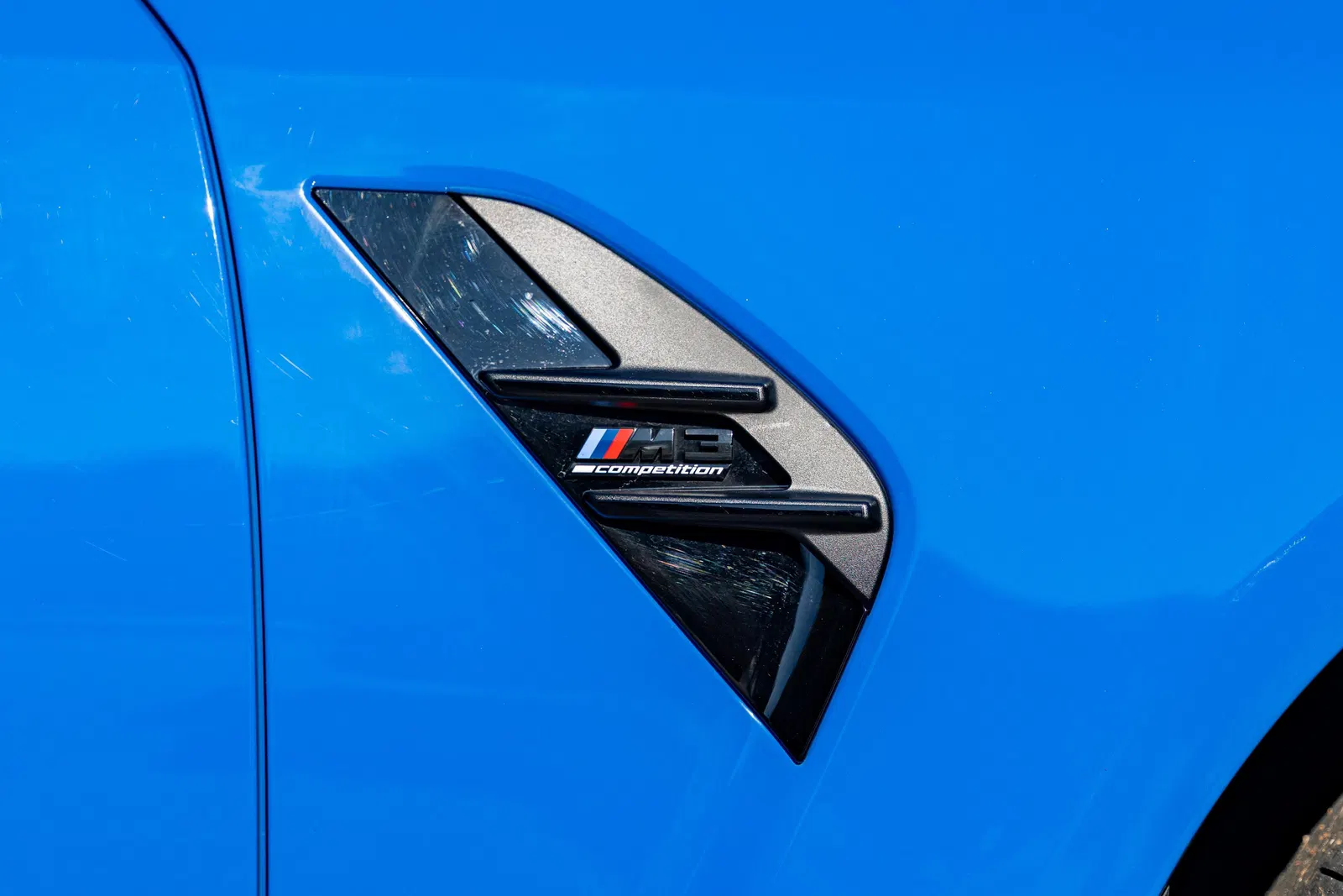 2024 BMW M3 Competition xDrive - Turbo 6-Cylinder, AWD, Santorini Blue, Carbon Ceramic Brakes, Unmodified