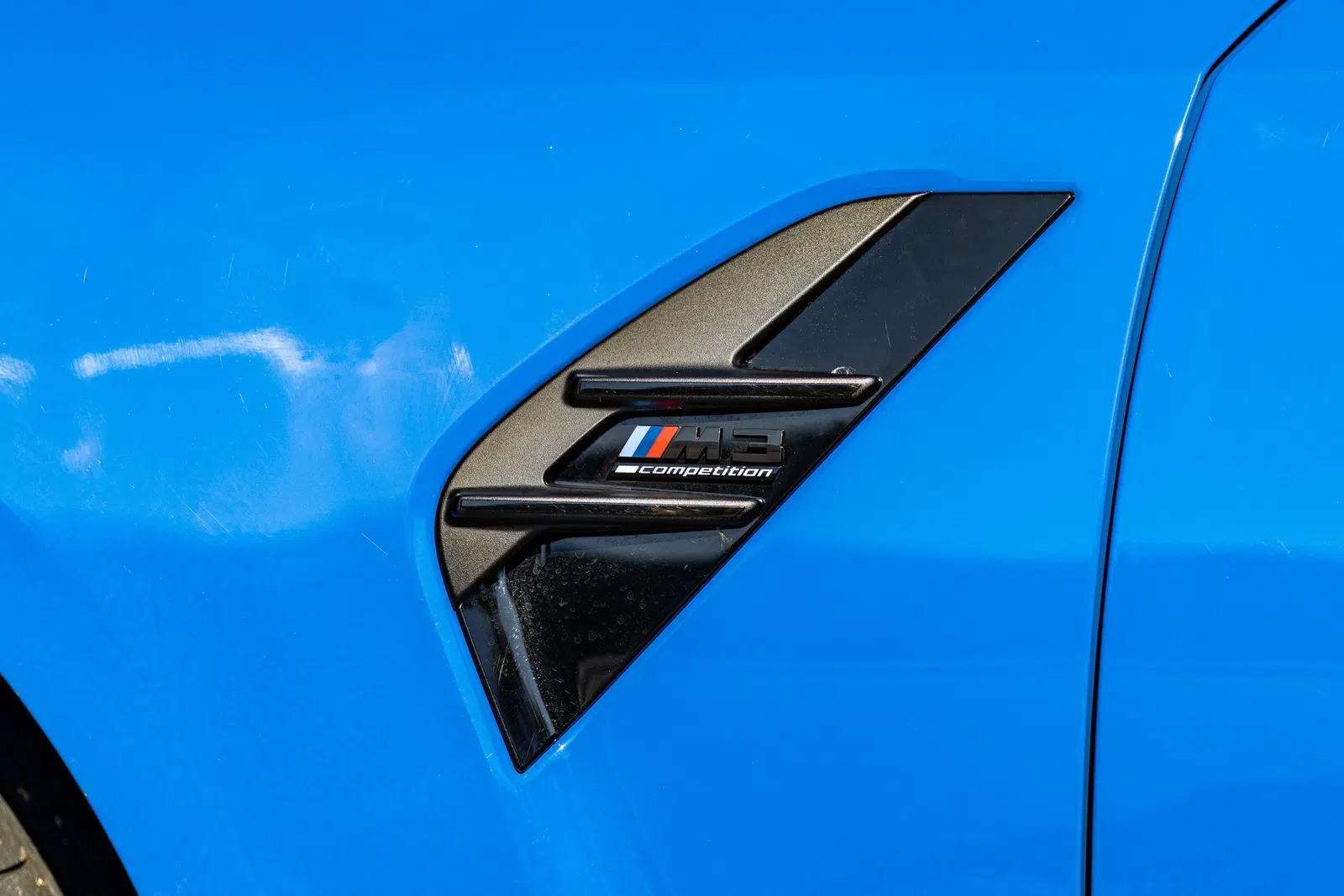 2024 BMW M3 Competition xDrive - Turbo 6-Cylinder, AWD, Santorini Blue, Carbon Ceramic Brakes, Unmodified