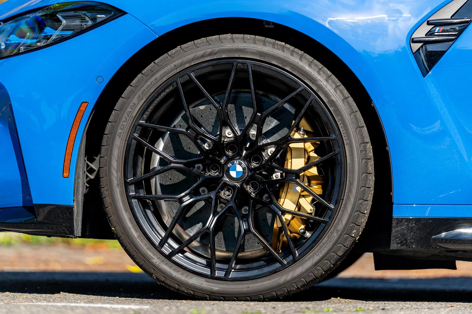 2024 BMW M3 Competition xDrive - Turbo 6-Cylinder, AWD, Santorini Blue, Carbon Ceramic Brakes, Unmodified