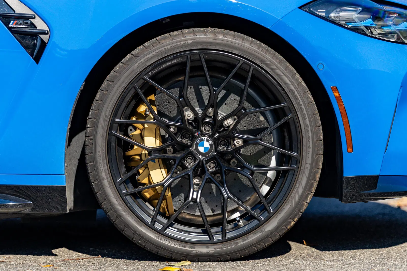 2024 BMW M3 Competition xDrive - Turbo 6-Cylinder, AWD, Santorini Blue, Carbon Ceramic Brakes, Unmodified