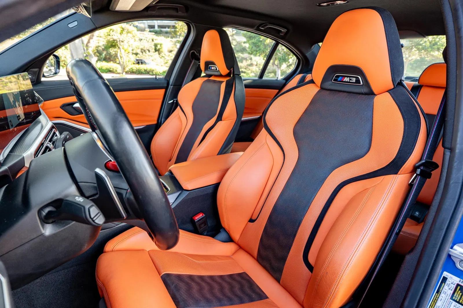 2024 BMW M3 Competition xDrive - Turbo 6-Cylinder, AWD, Santorini Blue, Carbon Ceramic Brakes, Unmodified