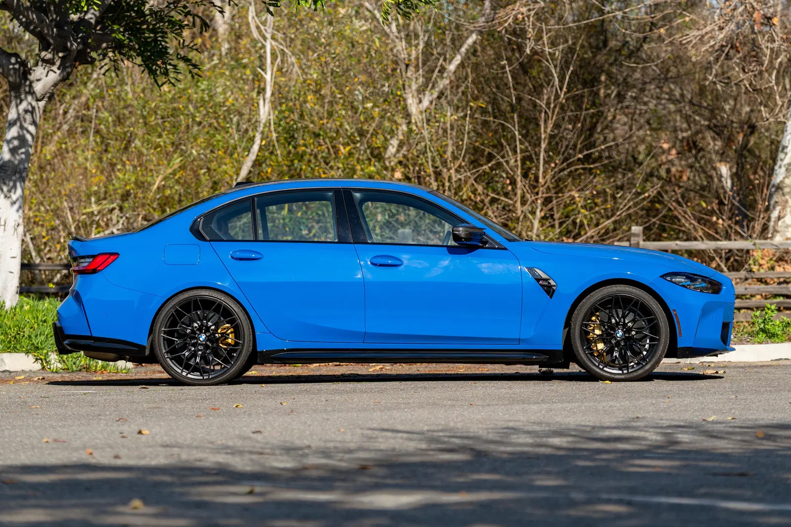 2024 BMW M3 Competition xDrive - Turbo 6-Cylinder, AWD, Santorini Blue, Carbon Ceramic Brakes, Unmodified