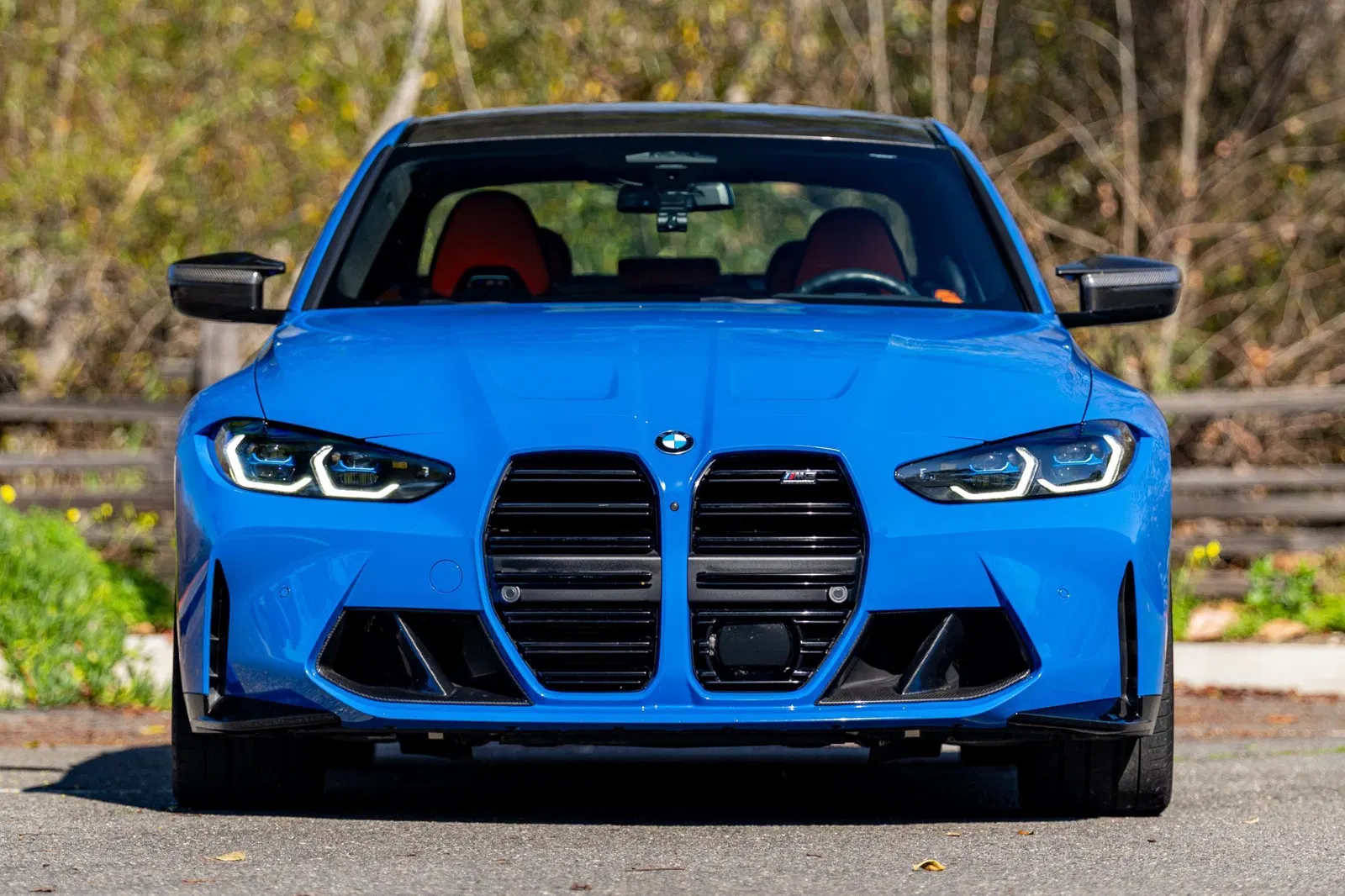 2024 BMW M3 Competition xDrive - Turbo 6-Cylinder, AWD, Santorini Blue, Carbon Ceramic Brakes, Unmodified